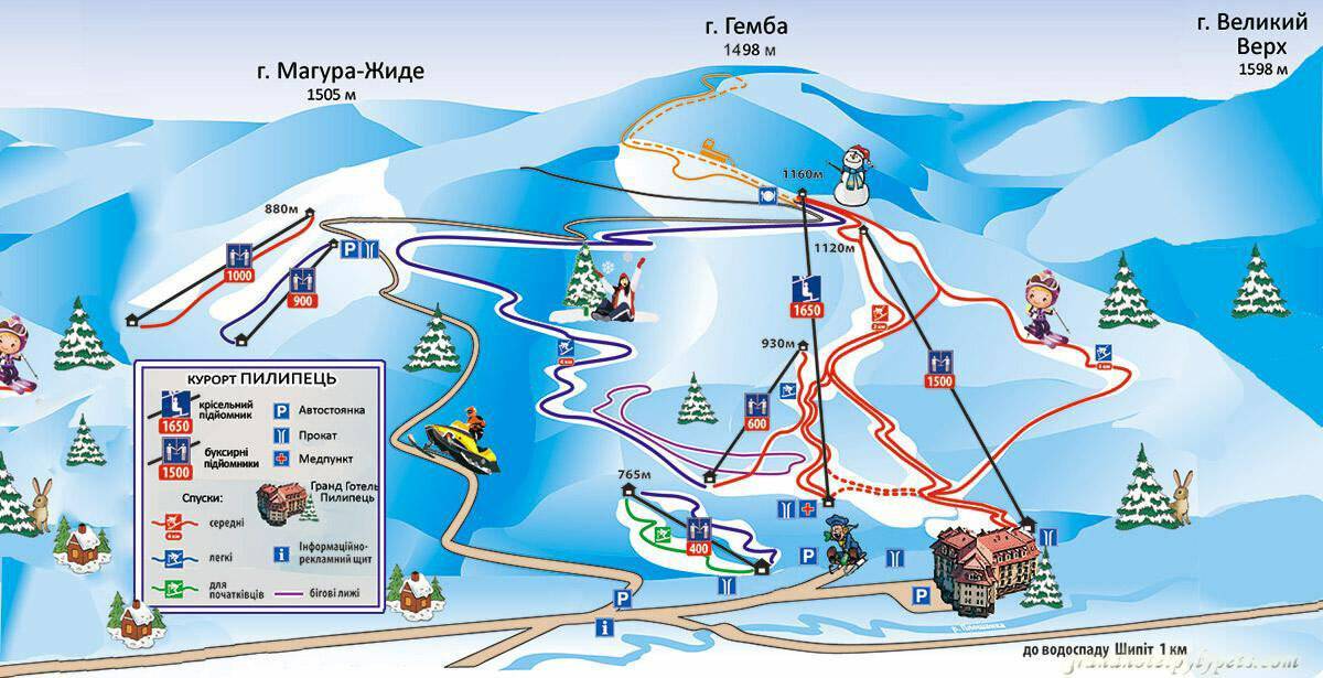 Лучшие горнолыжные курорты россии на карте
