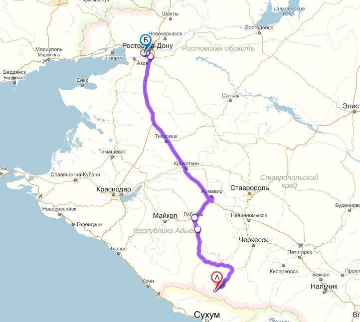 Какой маршрут и вид транспорта выбрать для поездки в абхазию