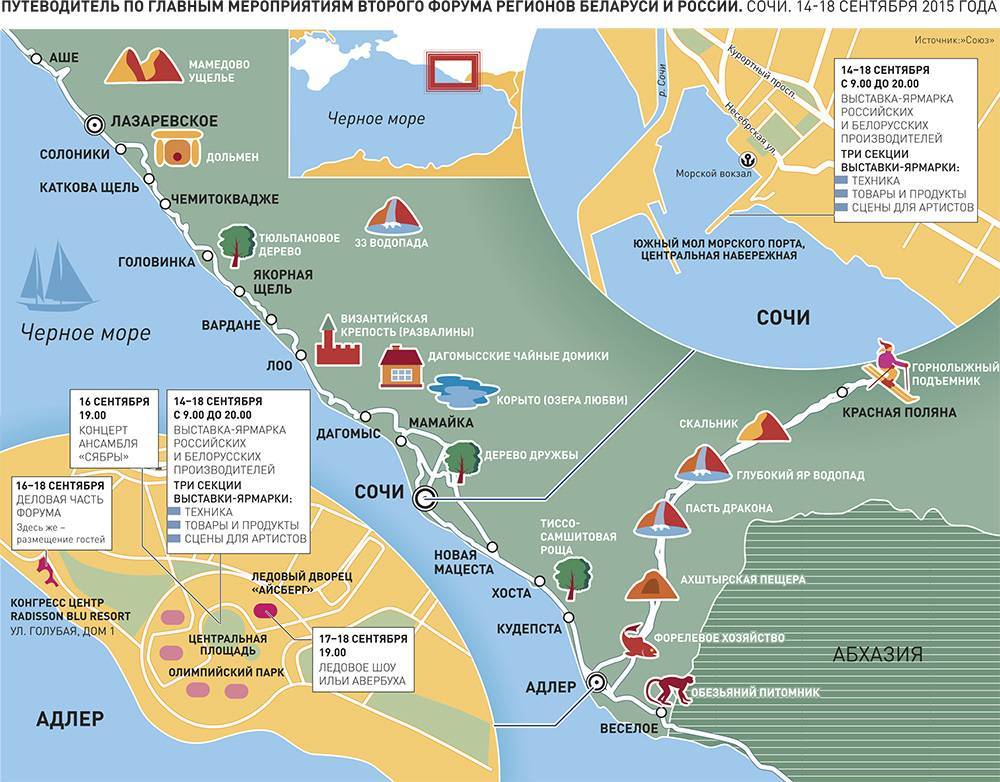 Карта лоо с пляжами, отелями, достопримечательностями, транспортом