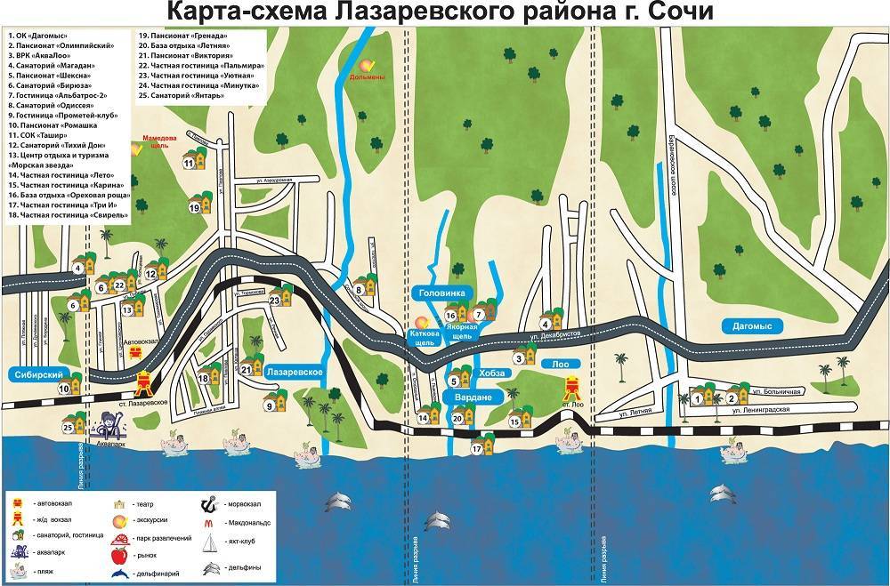 Карта лазаревского