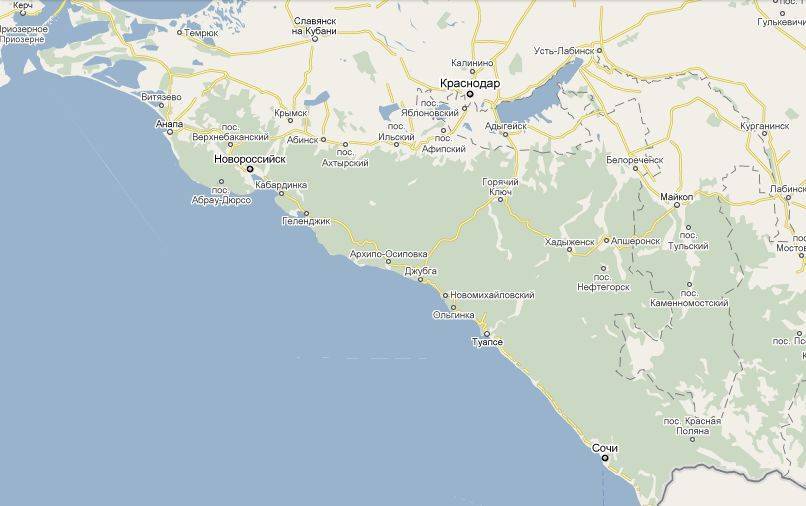 Железнодорожная карта черноморского побережья россии с курортами - туристический блог ласус