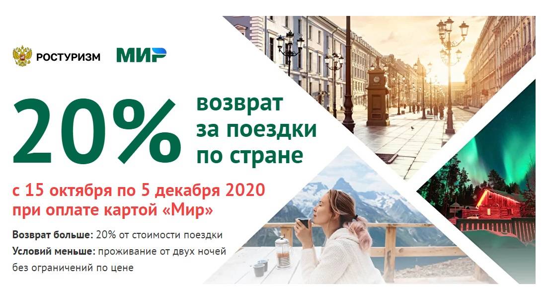 Кэшбэк за отдых по россии в 2021 году: как получить