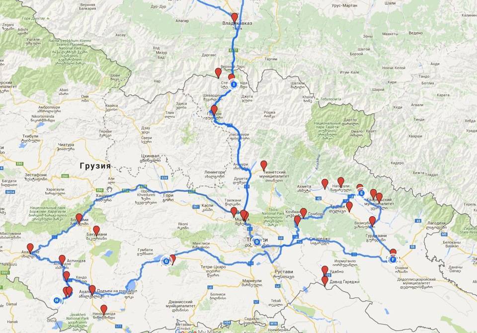 Достопримечательности грузии: карта и фото, советы и отзывы — грузия