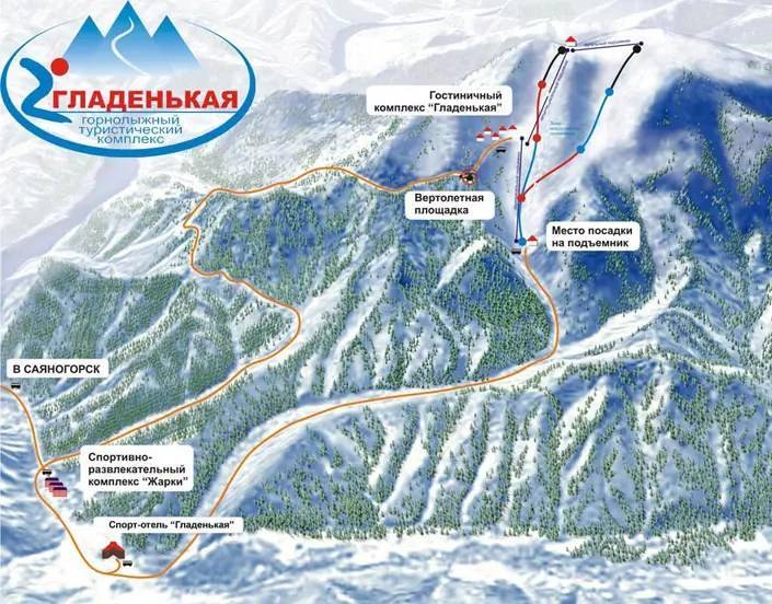 Банное — горнолыжный курорт на карте россии